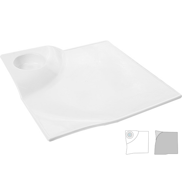 White Porcelain Square Plates